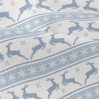 Silhouette Elk With Snowflakes Modern Jersey