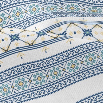 Blue Ethnic Decorative Pattern Modern Jersey