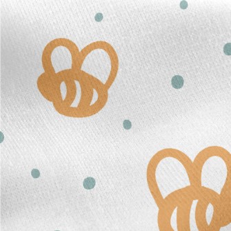 Simple Lines Of Bees Jersey Backed Fleece