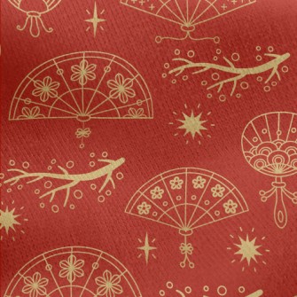 Chinese Oriental Traditional F Jersey Backed Fleece