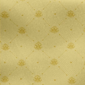 Aristocratic Baroque Damask Jersey Backed Fleece