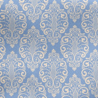 Golden Damask Jersey Backed Fleece