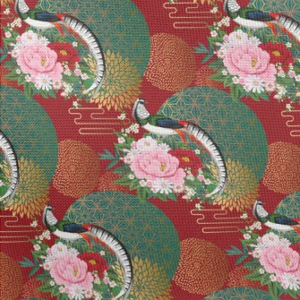 Chinese Style Gorgeous Pheasan Pongee