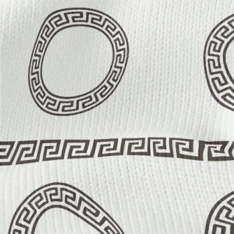 Greek Style Circular Geometric Stretch Jersey