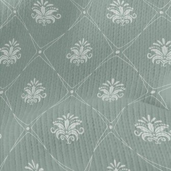 Vintage Baroque Style Grey Dam Stretch Jersey