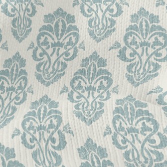 Mottled Blue Satin Stretch Jersey