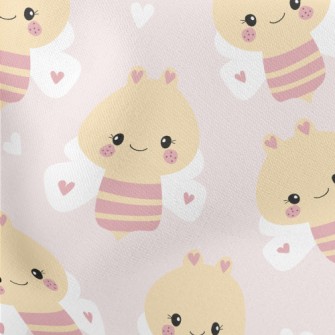 Cute Freckled Loving Bee Lightweight Cotton Poplin