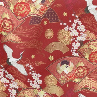 Japanese Style Bright Golden C Lightweight Cotton Poplin