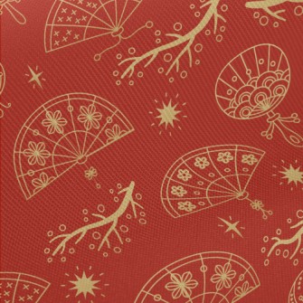 Chinese Oriental Traditional F Midweight Cotton Poplin
