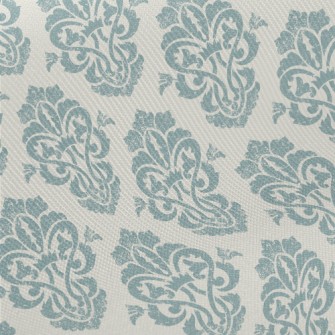 Mottled Blue Satin Midweight Cotton Poplin