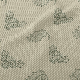 Baroque Botanical Geometric Pa Birdseye Piqué