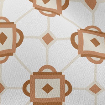Geometric Retro Mosaic Chiffon