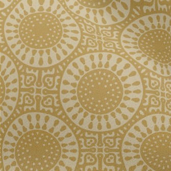 Golden Beautiful Flower Chiffon