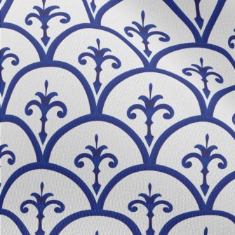 Blue Ceramic Pattern Chiffon