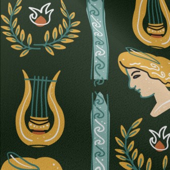 Greek Style Classic Pattern Chiffon