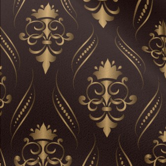 Gold Three-dimensional Floral  Chiffon