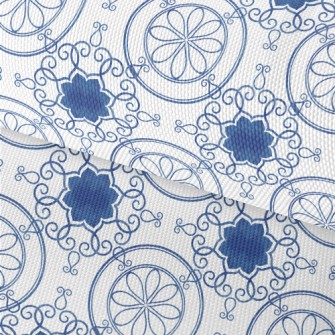Blue Beautiful Tile Texture Waterproof Oxford