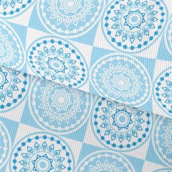 Light Blue Mandala Waterproof Oxford