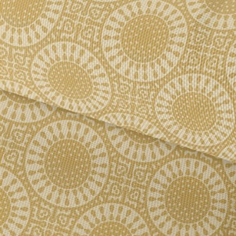 Golden Beautiful Flower Waterproof Oxford