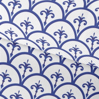 Blue Ceramic Pattern Waterproof Oxford