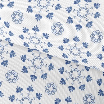 Blue Textured Tiles Waterproof Oxford