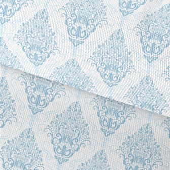 Intricate Blue Damask Waterproof Oxford