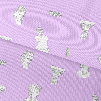 Greek Sculptures And Columns Waterproof Oxford