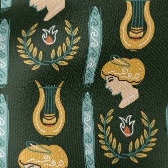 Greek Style Classic Pattern Waterproof Canvas