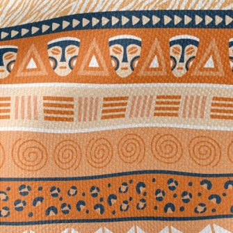 Striped Pattern Symbolizing Af Waterproof Canvas