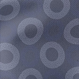 Greek Abstract Circular Geomet Waterproof Canvas