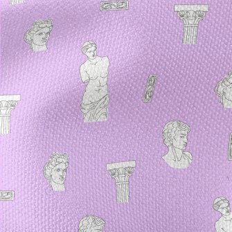 Greek Sculptures And Columns Waterproof Canvas