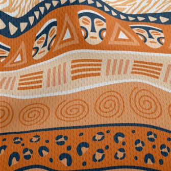 Striped Pattern Symbolizing Af Athletic Mesh Flat Back