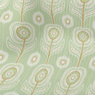 Abstract Floral Geometric Figu Terry