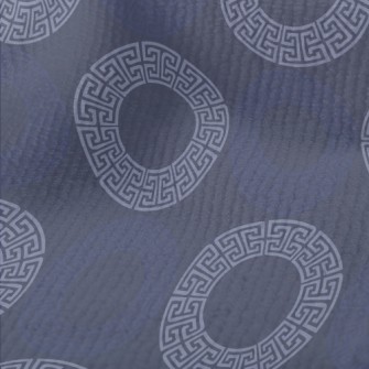 Greek Abstract Circular Geomet Terry