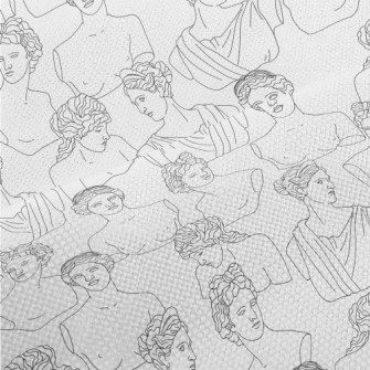 Ancient Greek Woman Sculpture Performance Linen