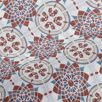 Colorful Flower Clusters Performance Linen