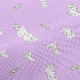 Greek Sculptures And Columns Performance Linen