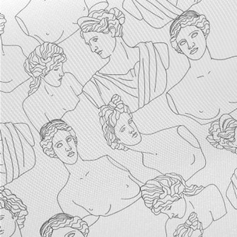 Ancient Greek Woman Sculpture Twill