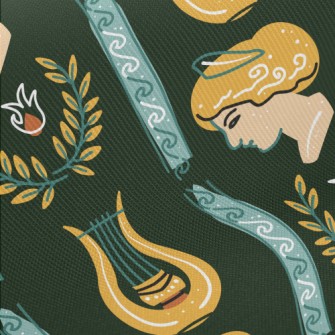 Greek Style Classic Pattern Twill