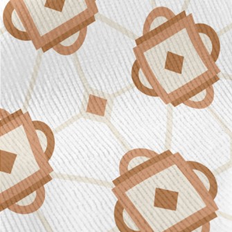 Geometric Retro Mosaic Standard Corduroy