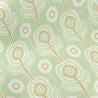 Abstract Floral Geometric Figu Standard Corduroy