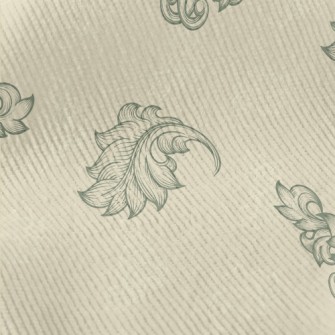 Baroque Botanical Geometric Pa Standard Corduroy