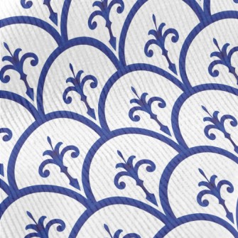 Blue Ceramic Pattern Standard Corduroy