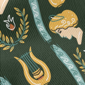 Greek Style Classic Pattern Standard Corduroy