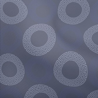 Greek Abstract Circular Geomet Dobby