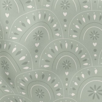 Modern Bohemian Arch Pattern Stretch Ponte