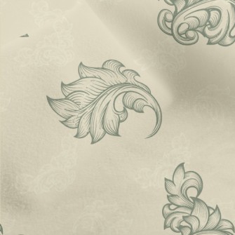 Baroque Botanical Geometric Pa Micro Fleece