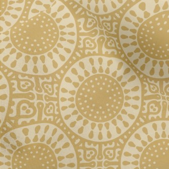 Golden Beautiful Flower Micro Fleece