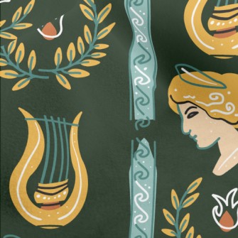 Greek Style Classic Pattern Micro Fleece