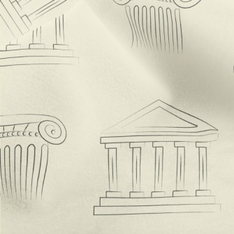 Greek Architecture With Simple Micro Fleece